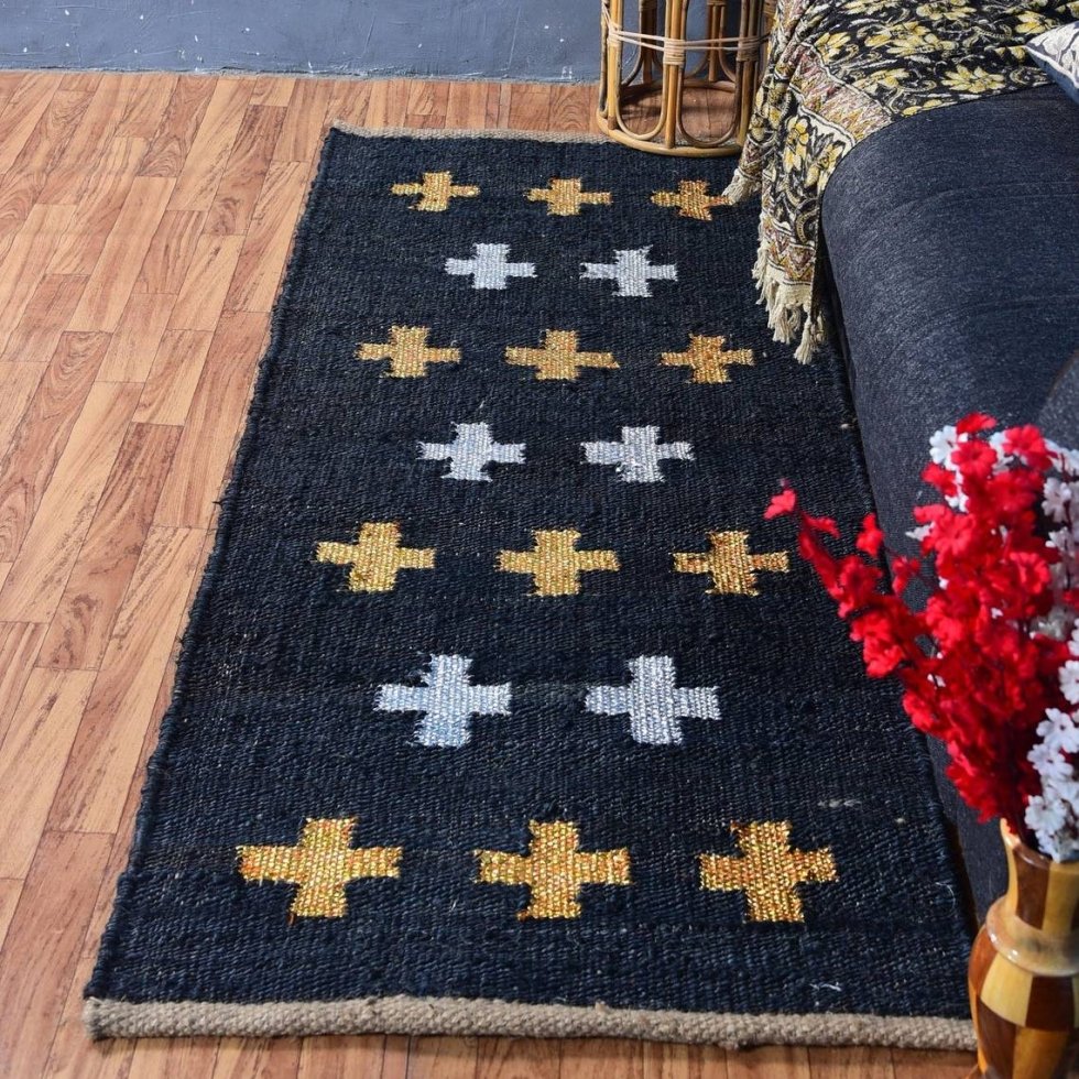 Tapis croisé en chanvre et jute – Image 2