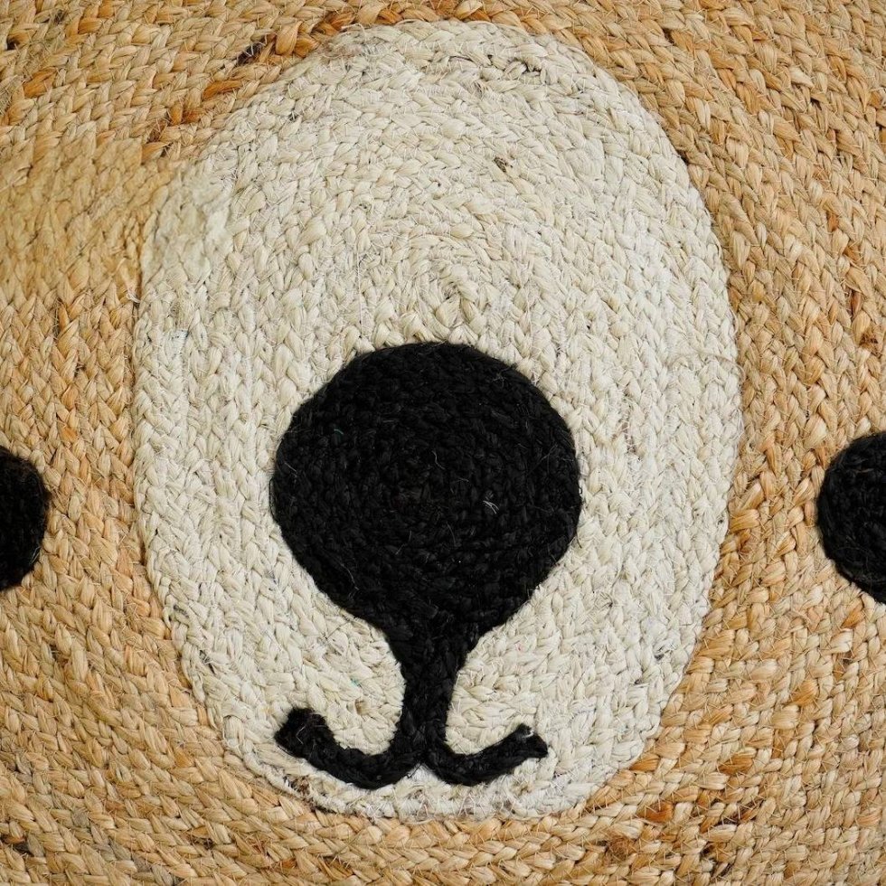 Tapis de jute rond chambre d'enfant – Image 3