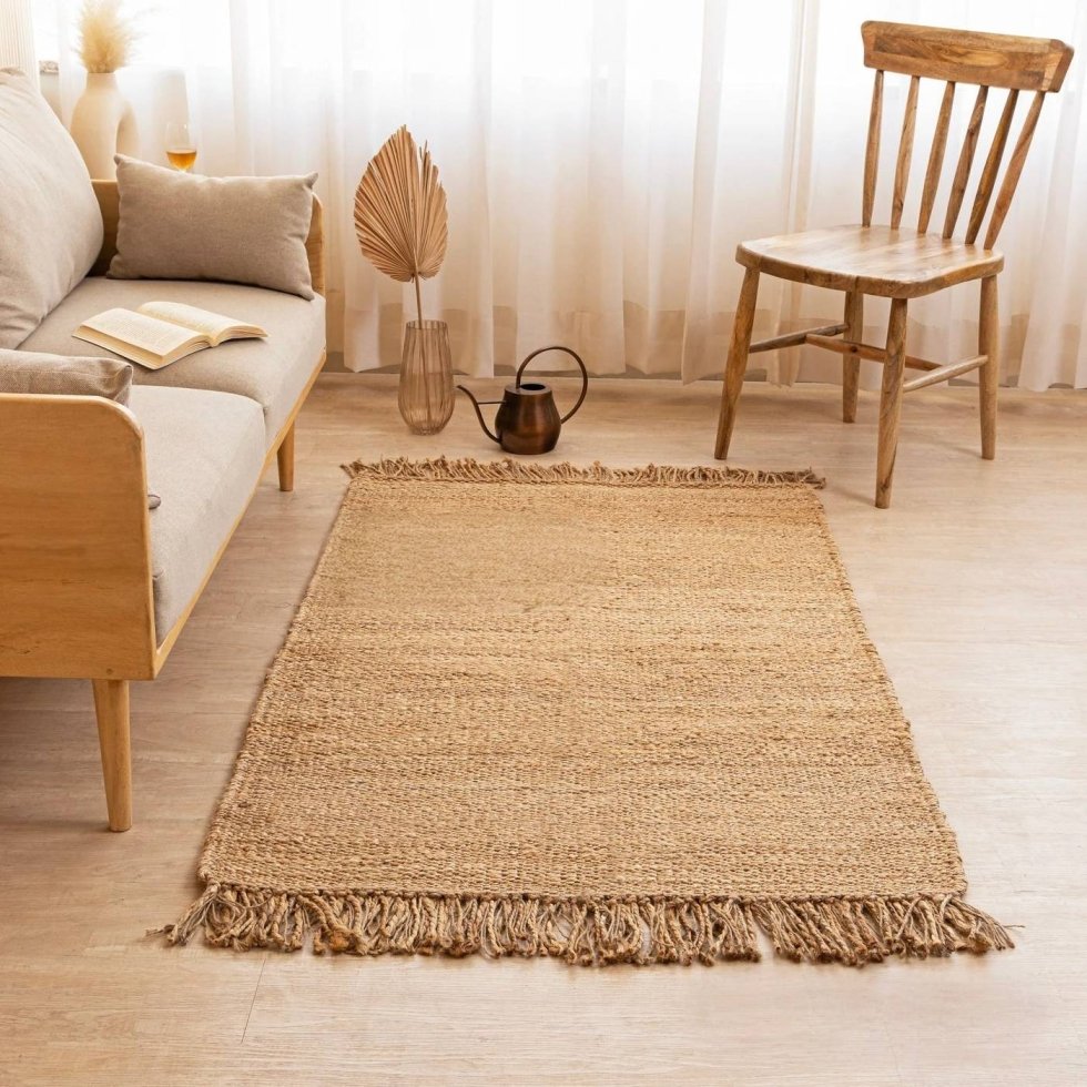 Tapis en chanvre et jute